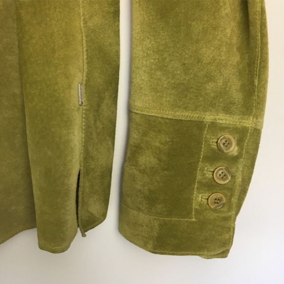 Vintage Skotts Suede Mossy/Lime Green Jacket XXL - Washable Suede - Picture 3 of 6